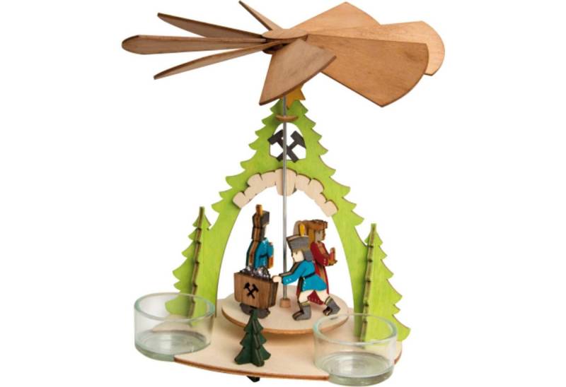 Kuhnert Weihnachtspyramide Bastelset 1-stöckige Pyramide Erzgebirge (18cm) von Drechslerei Kuhner von Kuhnert