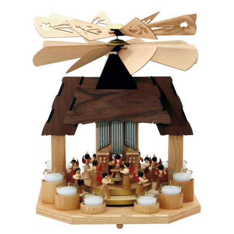 Kuhnert Weihnachtspyramide Kuhnert Pyramide mit Engelskapelle, Handarbeit aus dem Erzgebirge Kuhnert Weihnachtspyramide Kuhnert Pyramide mit Engelskapelle, Handarbeit aus dem Erzgebirge von Kuhnert