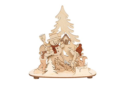 Kuhnert - hochwertiger Teelichthalter "Winterkinder" - mit aufgesetztem Edelholzfunier - Maße: 13 x 10 x 15 cm - Made in Germany Kuhnert - hochwertiger Teelichthalter "Winterkinder" - mit aufgesetztem Edelholzfunier - Maße: 13 x 10 x 15 cm - Made in Germany von Kuhnert
