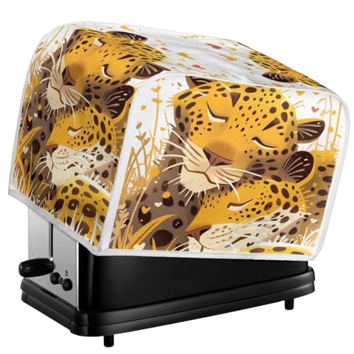 Kuiaobaty Abdeckung für Toaster, Leopardenliebhaber, 2 Scheiben, Cartoon-Tierpaar, waschbar, Küchengeräte, Abdeckung mit Haken, Staubschutz, M Kuiaobaty Abdeckung für Toaster, Leopardenliebhaber, 2 Scheiben, Cartoon-Tierpaar, waschbar, Küchengeräte, Abdeckung mit Haken, Staubschutz, M von Kuiaobaty