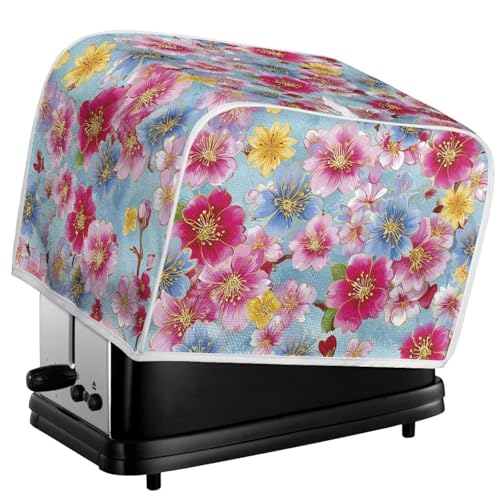 Kuiaobaty Blumenabdeckung für Toaster, 4 Scheiben, Kirschblumenmalerei, waschbar, Backgeschirr, Anti-Fingerabdruck-Schutz, M Kuiaobaty Blumenabdeckung für Toaster, 4 Scheiben, Kirschblumenmalerei, waschbar, Backgeschirr, Anti-Fingerabdruck-Schutz, M von Kuiaobaty