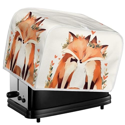 Kuiaobaty Cartoon-Fuchs-Abdeckung für Toaster, waschbar, Fuchspaare, Malerei, Küchengeräte, Abdeckung mit Haken, Staub- und Fingerabdruckschutz, M Kuiaobaty Cartoon-Fuchs-Abdeckung für Toaster, waschbar, Fuchspaare, Malerei, Küchengeräte, Abdeckung mit Haken, Staub- und Fingerabdruckschutz, M von Kuiaobaty