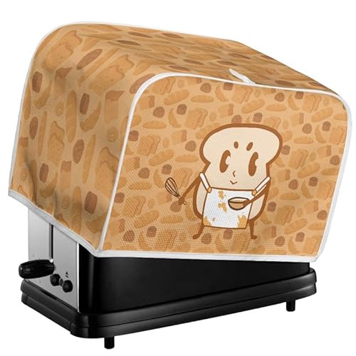Kuiaobaty Cartoon-Toaster-Druck-Toaster-Abdeckung, lustiges Brotmuster, universelle staubdichte Abdeckung für 2-Scheiben-Toaster, Küchenzubehör, M Kuiaobaty Cartoon-Toaster-Druck-Toaster-Abdeckung, lustiges Brotmuster, universelle staubdichte Abdeckung für 2-Scheiben-Toaster, Küchenzubehör, M von Kuiaobaty