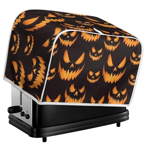 Kuiaobaty Halloween-Kürbis-Toaster-Abdeckung, 2 Scheiben, gruseliger Kürbisdruck, Küchenzubehör, Toaster-Abdeckung mit Haken, Küchendekoration, M Kuiaobaty Halloween-Kürbis-Toaster-Abdeckung, 2 Scheiben, gruseliger Kürbisdruck, Küchenzubehör, Toaster-Abdeckung mit Haken, Küchendekoration, M von Kuiaobaty