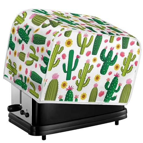 Kuiaobaty Kaktus-Toaster-Abdeckung mit Haken, Kaktus-Sonnenblumen, staubdichte Brotmaschinen-Abdeckung, Heimküchengeräte-Zubehör Kuiaobaty Kaktus-Toaster-Abdeckung mit Haken, Kaktus-Sonnenblumen, staubdichte Brotmaschinen-Abdeckung, Heimküchengeräte-Zubehör von Kuiaobaty
