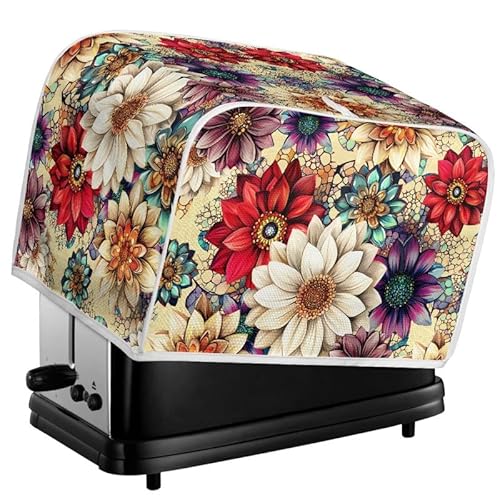 Kuiaobaty Mandala-Blumen-Toaster-Maschinen-Abdeckung mit Haken, Bohemia-Mandala-Druck, universelle staubdichte Abdeckung für 2-Scheiben-Toaster, S Kuiaobaty Mandala-Blumen-Toaster-Maschinen-Abdeckung mit Haken, Bohemia-Mandala-Druck, universelle staubdichte Abdeckung für 2-Scheiben-Toaster, S von Kuiaobaty