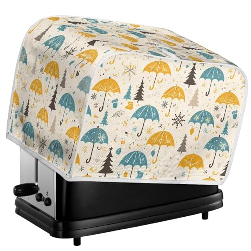 Kuiaobaty Regenschirm-Aufdruck, 4-Scheiben-Toaster-Abdeckung, Cartoon-Regenschirm, bedruckte Brotbackmaschinen-Abdeckung, staubdichte Kappen für Toaster mit vier Scheiben, Küchengeräte, M von Kuiaobaty