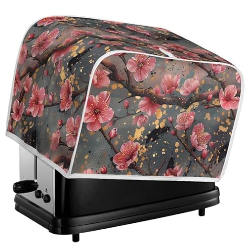 Kuiaobaty Rosa Pflaumenblumen Toaster-Abdeckung für zwei Scheiben Toaster, Blumenblütenmalerei, Brotmaschinen-Abdeckung, Küchengeräte, Staubschutz, M Kuiaobaty Rosa Pflaumenblumen Toaster-Abdeckung für zwei Scheiben Toaster, Blumenblütenmalerei, Brotmaschinen-Abdeckung, Küchengeräte, Staubschutz, M von Kuiaobaty