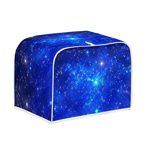 Kuiaobaty Sternenhimmelblaue Toaster-Abdeckung für zwei Scheiben Toaster, Galaxie-Küche, Brotmaschine, Abdeckung für Geräte, Staubschutz von Kuiaobaty