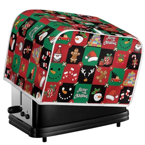 Kuiaobaty Toaster-Abdeckung für 4 Scheiben, kariert, Weihnachts-Patchwork, kariert, Küchengeräte, Staub- und Fingerabdruckschutz, Größe M Kuiaobaty Toaster-Abdeckung für 4 Scheiben, kariert, Weihnachts-Patchwork, kariert, Küchengeräte, Staub- und Fingerabdruckschutz, Größe M von Kuiaobaty