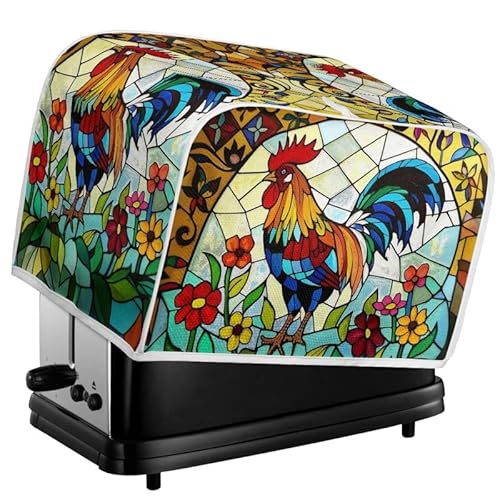 Kuiaobaty Toaster-Abdeckung mit Huhn-Motiv, 2 Scheiben, Küchenzubehör, Landschaft, Glaskunst, waschbar, Premium-Toaster-Abdeckung mit Haken, M Kuiaobaty Toaster-Abdeckung mit Huhn-Motiv, 2 Scheiben, Küchenzubehör, Landschaft, Glaskunst, waschbar, Premium-Toaster-Abdeckung mit Haken, M von Kuiaobaty