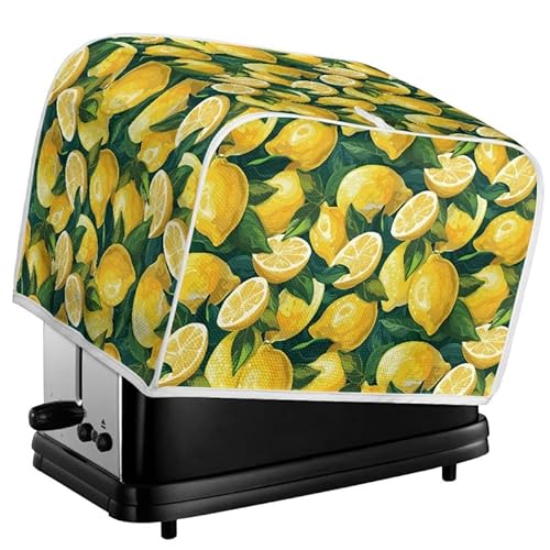 Kuiaobaty Toaster-Maschinen-Abdeckung mit Haken, für kleine Geräte, Ölfarbe, Früchte, staubdichte Abdeckung für 2-Scheiben-Toaster von Kuiaobaty