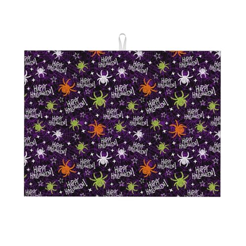 Kuilepa Abtropfmatte mit Halloween-Druck, für Küchentheke, Trockenmatten, Mikrofaser, Küchen-Arbeitsplattenschutz, Geschirr-Pad, groß, 45,7 x 61 cm Kuilepa Abtropfmatte mit Halloween-Druck, für Küchentheke, Trockenmatten, Mikrofaser, Küchen-Arbeitsplattenschutz, Geschirr-Pad, groß, 45,7 x 61 cm von Kuilepa