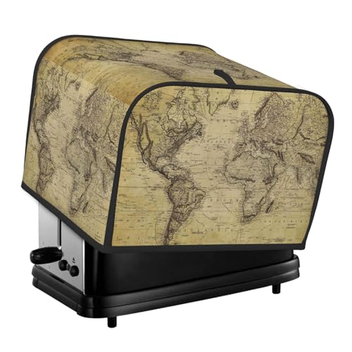 Kuilepa Brotback-Abdeckung für Küchenmaschine, 4 Scheiben für Zuhause, Untersetzer mit Fingerabdruck, kleine Küchengeräte, Vintage-Weltkarte Kuilepa Brotback-Abdeckung für Küchenmaschine, 4 Scheiben für Zuhause, Untersetzer mit Fingerabdruck, kleine Küchengeräte, Vintage-Weltkarte von Kuilepa