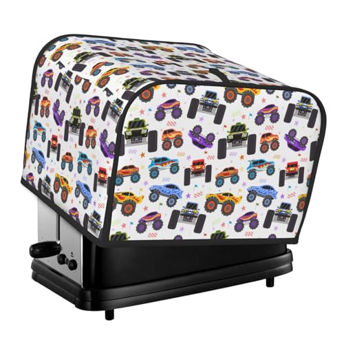 Kuilepa Brotback-Abdeckung für Küchenmaschine, 4 Scheiben für Zuhause, Untersetzer mit Fingerabdruck, kleines Küchengerät, Cartoon-Monster-Trucks1 Kuilepa Brotback-Abdeckung für Küchenmaschine, 4 Scheiben für Zuhause, Untersetzer mit Fingerabdruck, kleines Küchengerät, Cartoon-Monster-Trucks1 von Kuilepa