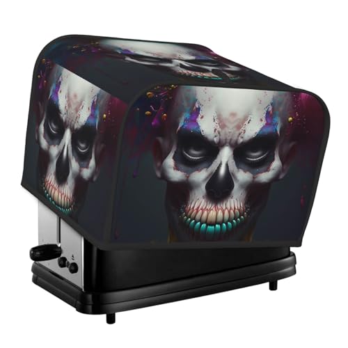 Kuilepa Brotback-Abdeckung für Küchenmaschine, 4 Scheiben für Zuhause, Untersetzer mit Fingerabdruck, kleines Küchengerät, modernes abstraktes und farbenfrohes Totenkopf-Design C Kuilepa Brotback-Abdeckung für Küchenmaschine, 4 Scheiben für Zuhause, Untersetzer mit Fingerabdruck, kleines Küchengerät, modernes abstraktes und farbenfrohes Totenkopf-Design C von Kuilepa