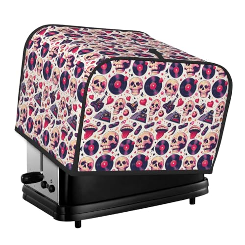 Kuilepa Brotback-Abdeckung für Küchenmaschine, 4 Scheiben für Zuhause, Untersetzer mit Fingerabdruck-Untersetzer, kleines Küchengerät, Totenkopf-Lippen-Motiv Kuilepa Brotback-Abdeckung für Küchenmaschine, 4 Scheiben für Zuhause, Untersetzer mit Fingerabdruck-Untersetzer, kleines Küchengerät, Totenkopf-Lippen-Motiv von Kuilepa