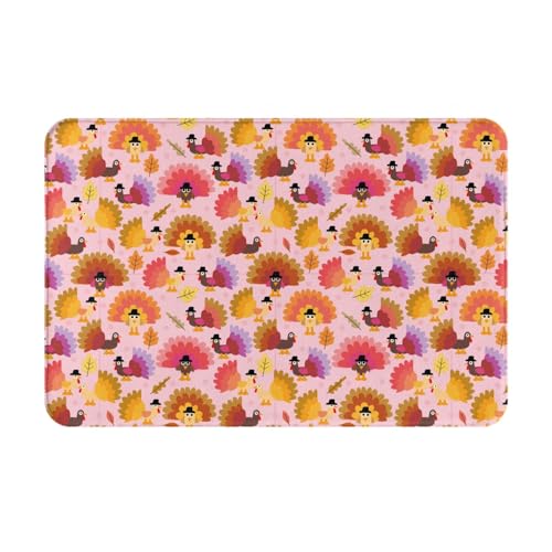 Kuilepa Fußmatte mit Aufschrift "Happy Thanksgiving Truthahn", für drinnen und draußen, rutschfest, Eingangsmatte für Zuhause, Außeneingang, Hof, Boden, Terrasse, 60 x 40 cm Kuilepa Fußmatte mit Aufschrift "Happy Thanksgiving Truthahn", für drinnen und draußen, rutschfest, Eingangsmatte für Zuhause, Außeneingang, Hof, Boden, Terrasse, 60 x 40 cm von Kuilepa