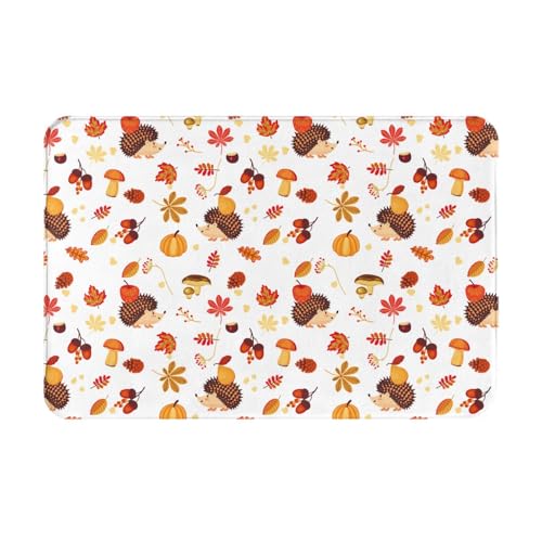 Kuilepa Fußmatte mit Herbst-Ahornblatt mit Igel-Druck, für drinnen und draußen, Terrasse, rutschfeste Eingangsmatte für Zuhause, Außeneingang, Hof, Boden, Terrasse, 60 x 40 cm Kuilepa Fußmatte mit Herbst-Ahornblatt mit Igel-Druck, für drinnen und draußen, Terrasse, rutschfeste Eingangsmatte für Zuhause, Außeneingang, Hof, Boden, Terrasse, 60 x 40 cm von Kuilepa