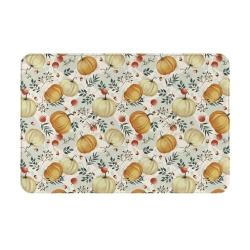 Kuilepa Fußmatte mit Herbst-Kürbis-Blätter-Druck, für drinnen und draußen, Terrasse, rutschfeste Eingangsmatte für Zuhause, Außeneingang, Hof, Boden, Terrasse, 60 x 40 cm Kuilepa Fußmatte mit Herbst-Kürbis-Blätter-Druck, für drinnen und draußen, Terrasse, rutschfeste Eingangsmatte für Zuhause, Außeneingang, Hof, Boden, Terrasse, 60 x 40 cm von Kuilepa