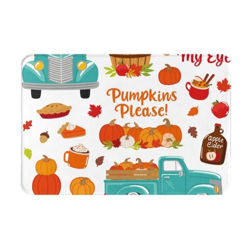 Kuilepa Fußmatte mit Herbst-Kürbis-Druck, für drinnen und draußen, Terrasse, rutschfeste Eingangsmatte für Zuhause, Außeneingang, Hof, Boden, Terrasse, 60 x 40 cm Kuilepa Fußmatte mit Herbst-Kürbis-Druck, für drinnen und draußen, Terrasse, rutschfeste Eingangsmatte für Zuhause, Außeneingang, Hof, Boden, Terrasse, 60 x 40 cm von Kuilepa