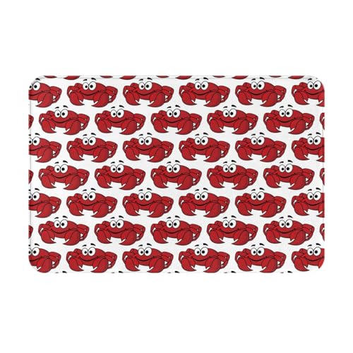 Kuilepa Fußmatte mit niedlichem Krabbenmuster, für drinnen und draußen, rutschfeste Eingangsmatte für Zuhause, Außeneingang, Hof, Boden, Terrasse, 60 x 40 cm Kuilepa Fußmatte mit niedlichem Krabbenmuster, für drinnen und draußen, rutschfeste Eingangsmatte für Zuhause, Außeneingang, Hof, Boden, Terrasse, 60 x 40 cm von Kuilepa