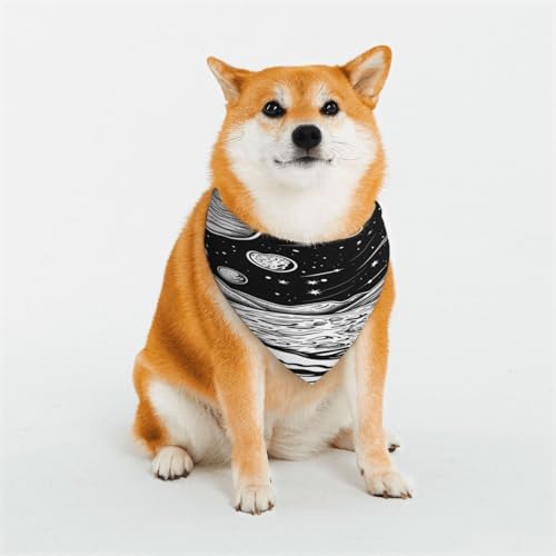 Kuilepa Hundehalstuch, Motiv: kosmische Landschaft, himmlischer Kunstdruck, Geburtstagsgeschenk, waschbar, Bandana für kleine bis große Hunde, Welpen, Katzen, groß Kuilepa Hundehalstuch, Motiv: kosmische Landschaft, himmlischer Kunstdruck, Geburtstagsgeschenk, waschbar, Bandana für kleine bis große Hunde, Welpen, Katzen, groß von Kuilepa