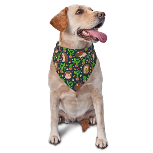 Kuilepa Hundehalstuch, Motiv: niedliche Igel, Kaktus, blau, Geburtstagsgeschenk, waschbar, Weihnachts-Bandana, Schal für kleine bis große Hunde, Welpen, Katzen Kuilepa Hundehalstuch, Motiv: niedliche Igel, Kaktus, blau, Geburtstagsgeschenk, waschbar, Weihnachts-Bandana, Schal für kleine bis große Hunde, Welpen, Katzen von Kuilepa