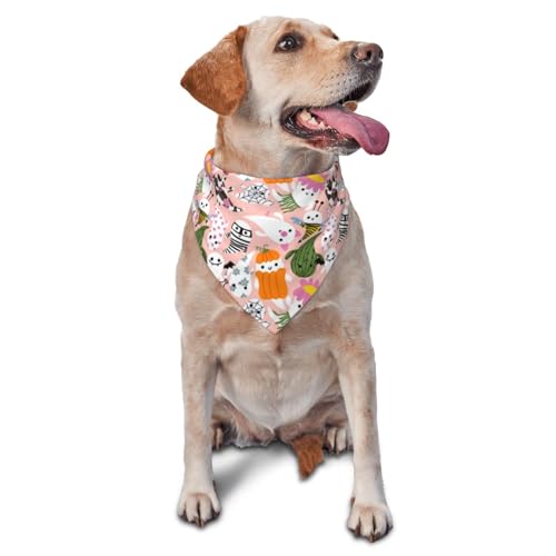 Kuilepa Hundehalstuch mit Cartoon-Halloween-Druck, Geburtstagsgeschenk, waschbar, Weihnachts-Bandana, Schal für kleine bis große Hunde, Welpen, Katzen Kuilepa Hundehalstuch mit Cartoon-Halloween-Druck, Geburtstagsgeschenk, waschbar, Weihnachts-Bandana, Schal für kleine bis große Hunde, Welpen, Katzen von Kuilepa