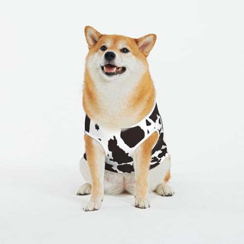 Kuilepa Hundepullover mit Kuhfell-Aufdruck für kaltes Wetter, Hunde-Sweatshirt, Hundejacke für drinnen und draußen Kuilepa Hundepullover mit Kuhfell-Aufdruck für kaltes Wetter, Hunde-Sweatshirt, Hundejacke für drinnen und draußen von Kuilepa