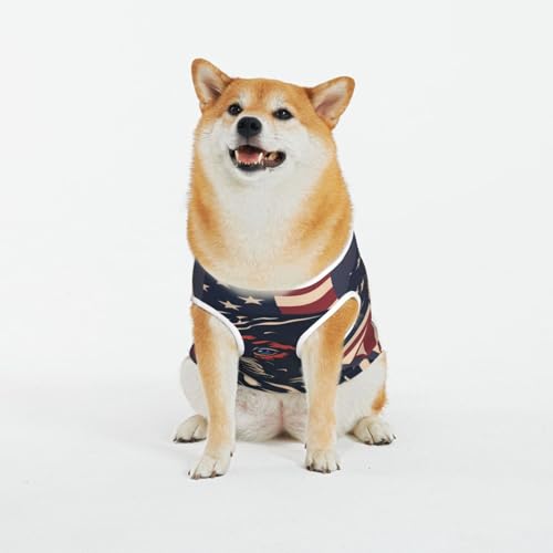 Kuilepa Hundepullover mit Patriotischer Bulldogge, Kunstdruck, für kaltes Wetter, Hunde-Sweatshirt, Hundejacke für drinnen und draußen Kuilepa Hundepullover mit Patriotischer Bulldogge, Kunstdruck, für kaltes Wetter, Hunde-Sweatshirt, Hundejacke für drinnen und draußen von Kuilepa