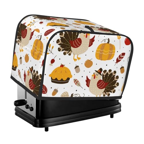 Kuilepa Ofenabdeckung, Küchen-Schutz, 2 Scheiben, Toaster-Abdeckung für Zuhause, Küche, kleine Geräte - Happy Thanksgiving von Kuilepa