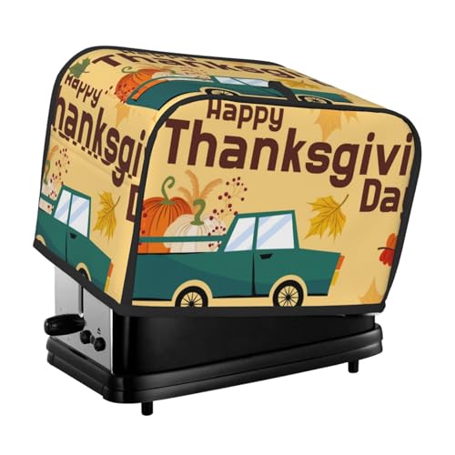 Kuilepa Ofenabdeckung, Küchenschutz, Brotmaschinenschutz, 2 Scheiben, Toaster-Abdeckung für Zuhause, Küche, kleine Geräte, Happy Thanksgiving Day Kuilepa Ofenabdeckung, Küchenschutz, Brotmaschinenschutz, 2 Scheiben, Toaster-Abdeckung für Zuhause, Küche, kleine Geräte, Happy Thanksgiving Day von Kuilepa