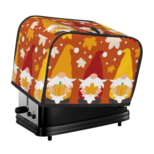 Kuilepa Ofenabdeckung, Küchenschutz, Brotmaschinenschutz, 2 Scheiben, Toaster-Abdeckung für Zuhause, Küche, kleines Gerät, Happy Thanksgiving, drei Zwerge von Kuilepa