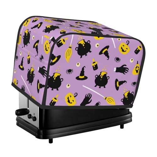 Kuilepa Ofenabdeckung, Küchenschutz, Brotmaschinenschutz, 2 Scheiben, Toaster-Abdeckung für Zuhause, Küche, kleines Gerät, niedliches Halloween von Kuilepa