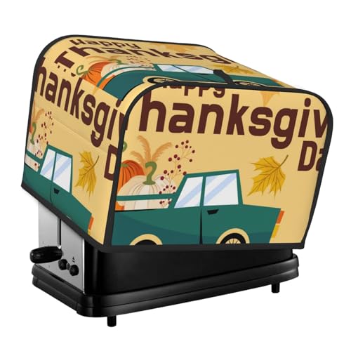 Kuilepa Ofenabdeckung für Küche, Brotmaschine, 4 Scheiben, Toaster-Abdeckung für Zuhause, Fingerabdruck-Untersetzer, Küche, kleine Geräte, Happy Thanksgiving Day Kuilepa Ofenabdeckung für Küche, Brotmaschine, 4 Scheiben, Toaster-Abdeckung für Zuhause, Fingerabdruck-Untersetzer, Küche, kleine Geräte, Happy Thanksgiving Day von Kuilepa