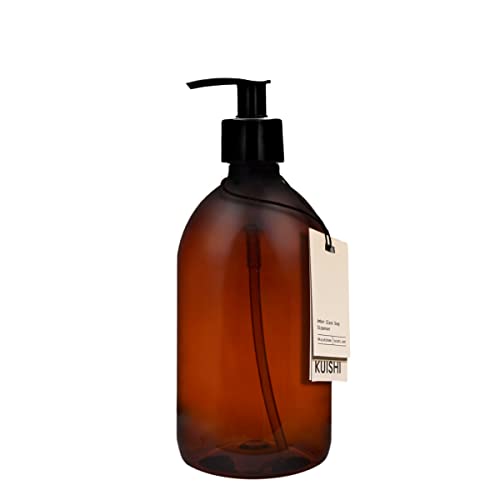 Kuishi Pumpflasche 500ml mit Plastikpumpe [1 Stück] - Seifenspender Plastik für Handwäsche, Lotionen, Desinfektionsmittel, Shampoo und Duschgel (BPA-Frei) von Kuishi