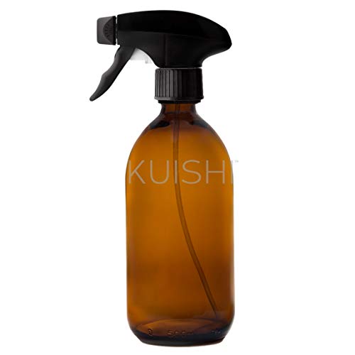 Kuishi Sprühflasche aus Glas, Bernsteinfarben/Braun - 500 ml von Kuishi