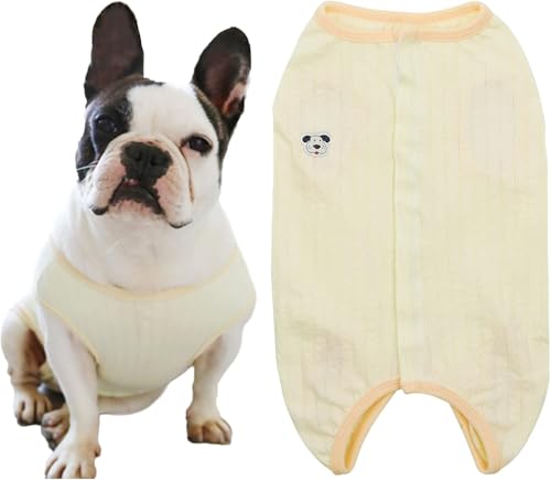 Kukaster Pet Hundebody Nach Op Kastration Hündin Rüde Wundschutzanzüge für Französische Bulldogge, Nylonschnalle für Haarausfall, Allergien Rasur, FD01 Yellow S Kukaster Pet Hundebody Nach Op Kastration Hündin Rüde Wundschutzanzüge für Französische Bulldogge, Nylonschnalle für Haarausfall, Allergien Rasur, FD01 Yellow S von Kukaster Pet