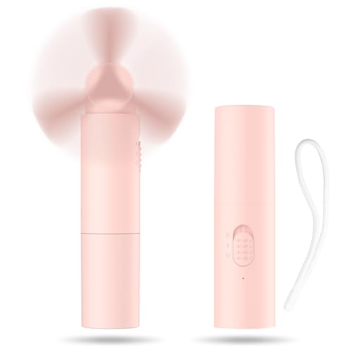 Kukiwhy Handventilator Tragbarer Mini Ventilator klein Ventilatoren 20+ Stunde USB Ventilator Akku Aufladbar Faltbal Hand Ventilatoren Für Reisen Büro Zuhause Draußen Geschenke für Frauen Männer von Kukiwhy