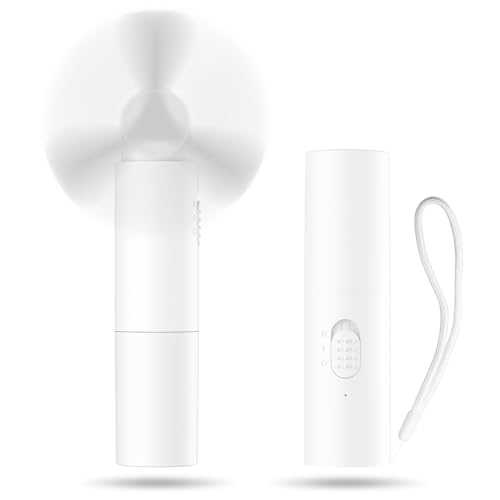 Kukiwhy Handventilator Tragbarer Mini Ventilator klein Ventilatoren 20+ Stunde USB Ventilator Akku Aufladbar Faltbal Hand Ventilatoren Für Reisen Büro Zuhause Draußen Geschenke für Frauen Männer von Kukiwhy