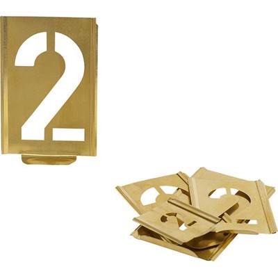 Signierschablonensatz 327 Zahlen 0-9 Schrifthöhe 40mm von Kukko
