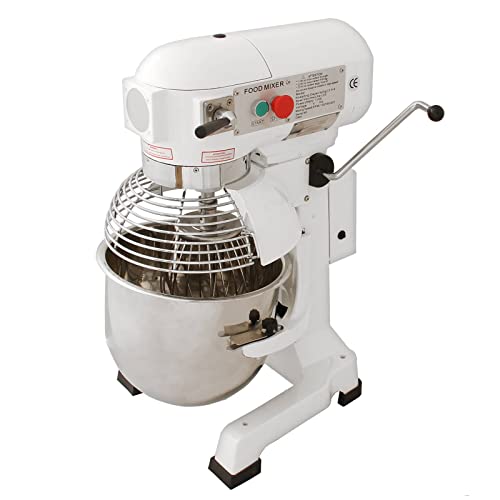 KuKoo Gastro 20L Planetenrührmaschine Spiral Rührmaschine Teigknetmaschine Knetmaschine Rührwerk Küchenmaschine Mixer Knetaufsätze Teigschaber 1,1 kW 76,2cm H x 51,3cm L x 40,5cm B 3 Geschwindigkeiten von Kukoo