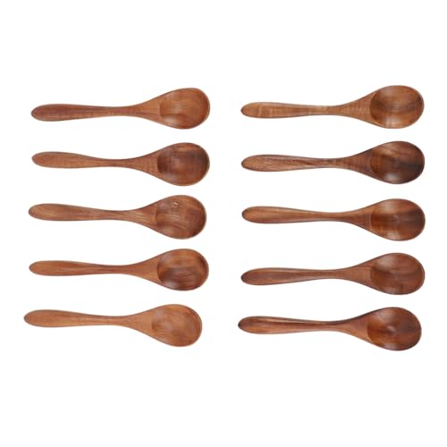 10pcs Holzkaffeelöffel, handgefertigtes Holzteelöffel Küchenutensilien für Honig -Kaffeee -Tee -Mischen Rühren 10pcs Holzkaffeelöffel, handgefertigtes Holzteelöffel Küchenutensilien für Honig -Kaffeee -Tee -Mischen Rühren von Kukyller