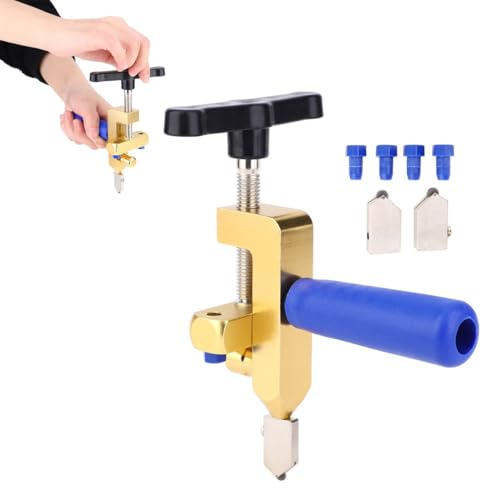 2 in 1 Glass Tile Cutter, Glass Cutter Hand Tool Multifunctional Tile Opener with Cutting Blade for 3-15 mm Mirror Ceramic 2 in 1 Glass Tile Cutter, Glass Cutter Hand Tool Multifunctional Tile Opener with Cutting Blade for 3-15 mm Mirror Ceramic von Kukyller
