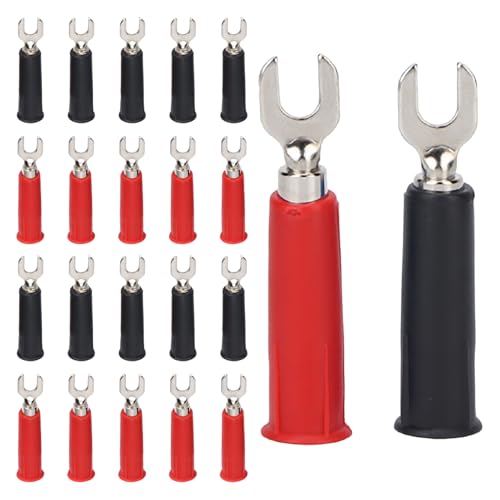 20pcs Electrical Crimp Terminals, 4 mm U/Y -Gabel Spatendrahtanschluss U -Stecker U -Stecker in Bananenbuchungsadapter für Multimeter von Kukyller