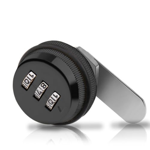 2pcs 3 Dial Combination Cam Sperre Sicherheitskennwort codierte Sperren Anti -Diebstahl Zinklegierung für Dateischrankschubladen Mailbox -Kommode Schreiben Box (20 mm) von Kukyller