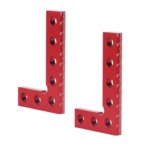 2pcs Mini kleiner Quadratmitte -Finder -Werkzeug, Aluminiumlegierung 90 Grad Holzbearbeitung Lineal für Maschinisten Carpenters von Kukyller