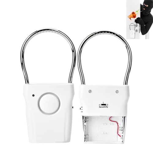 2pcs Türgriff Alarm, wenn er berührt, 120 dB hängende tragbare Türgriffe Alarm Anti -Diebstahl Vibration ausgelöste Einbrecher -Warnung für das Reisende Hotel Apartment Home 2pcs Türgriff Alarm, wenn er berührt, 120 dB hängende tragbare Türgriffe Alarm Anti -Diebstahl Vibration ausgelöste Einbrecher -Warnung für das Reisende Hotel Apartment Home von Kukyller