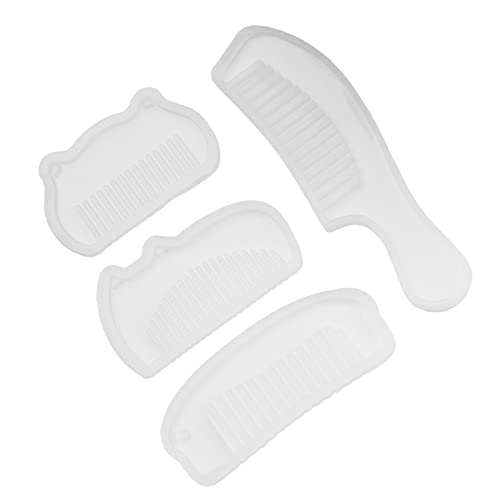 4 PCs Kamm Silikonform, Haarkammharzgussform für DIY -handgefertigte Handwerksherstellung von Kukyller